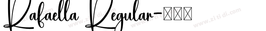 Rafaella Regular字体转换